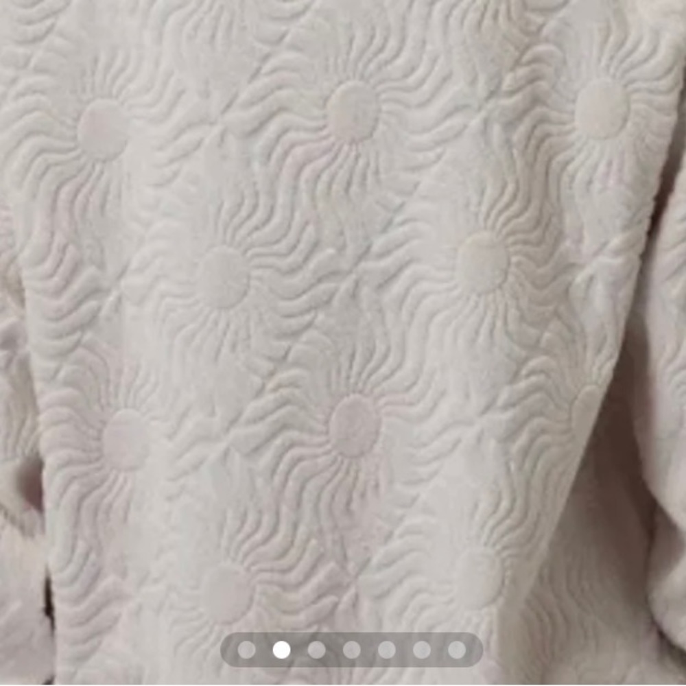 Spiritual Gangster Women’s Jacquard Toweling Sweater size Small Nwt